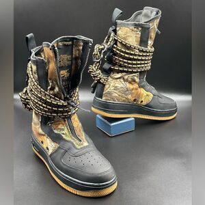 Realtree x Nike SF Air Force1 Hi 'Black Camo'